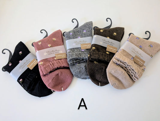 Cashmere Mix Crew Socks Japan