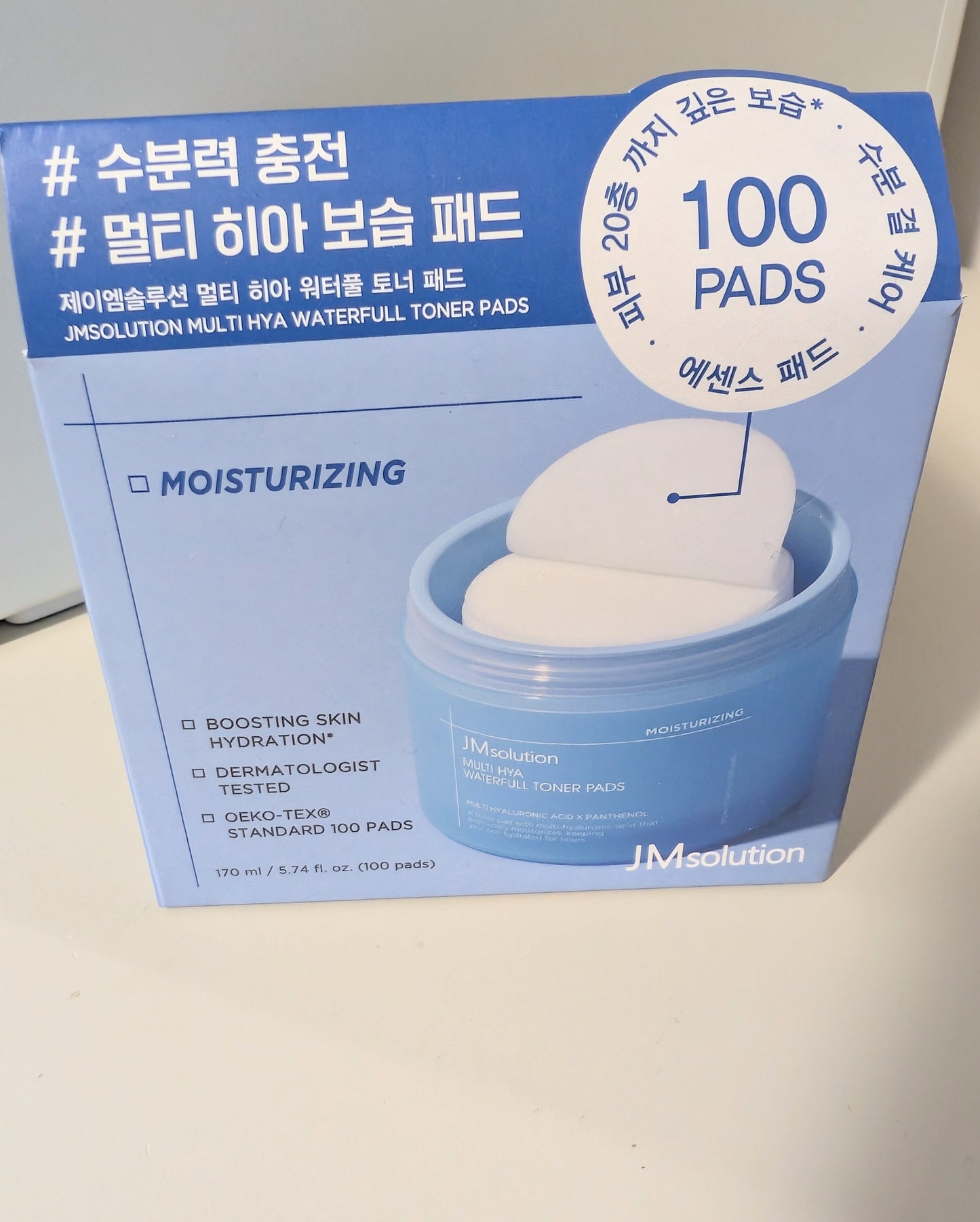 JM SOLUTION MULTI-HYA WATERFULL TONER PADS 100S