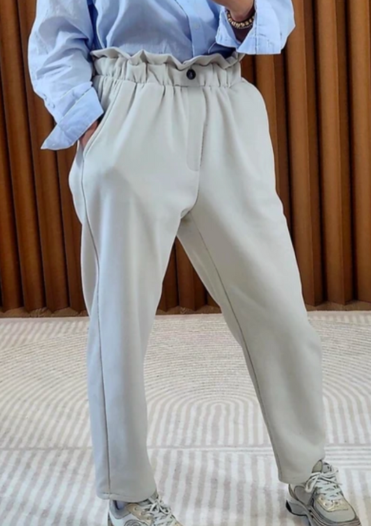 Korean High Waist Shirring