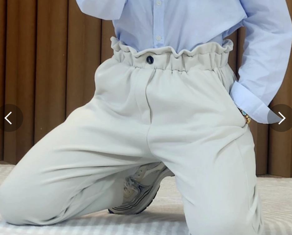Korean High Waist Shirring