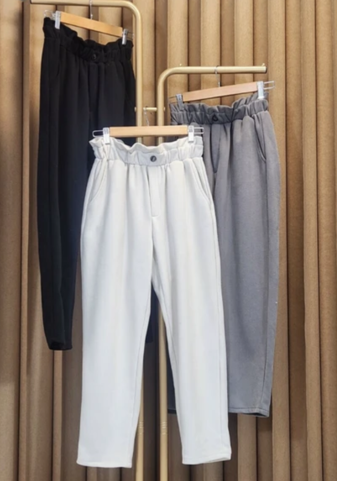 Korean High Waist Shirring