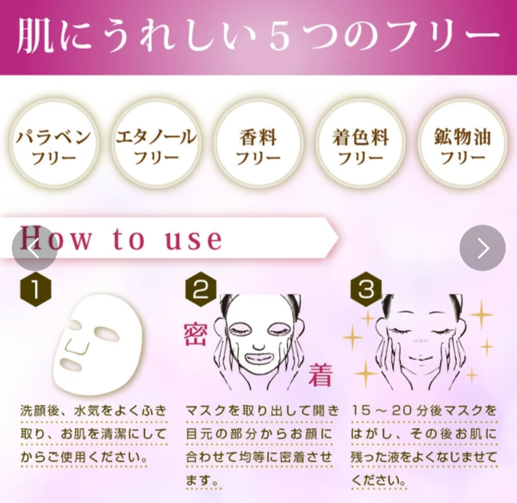 Medicated Wrinkle improvement & Whitening Mask Japan