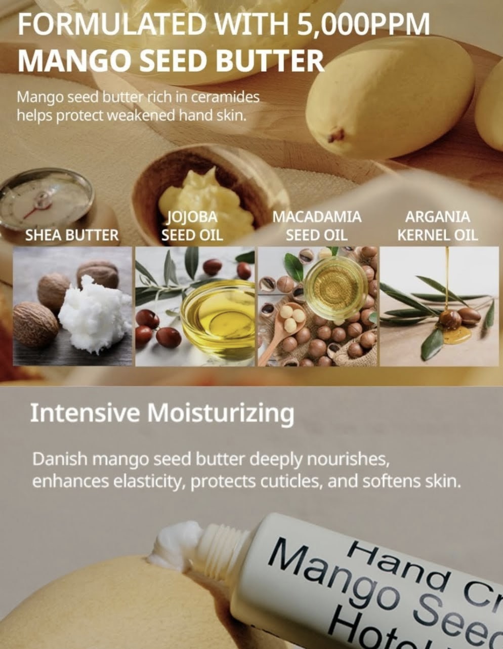 Hetras Mango Seeds Handcream Korea