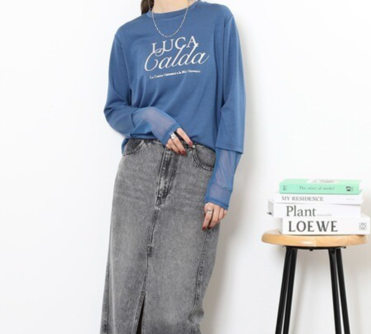 Printed Lace Sleeves Korea