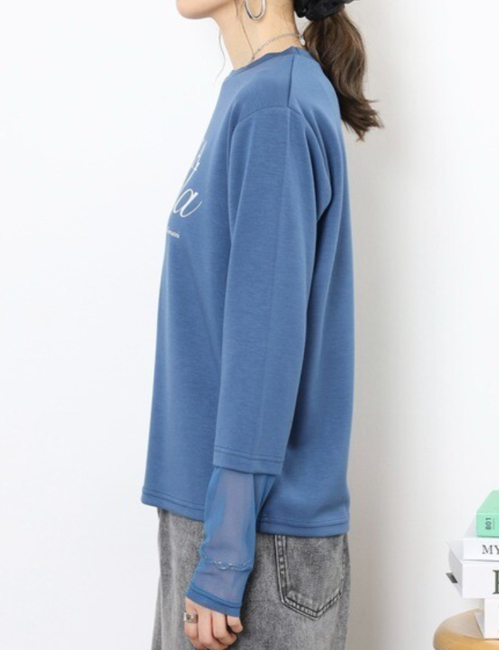Printed Lace Sleeves Korea