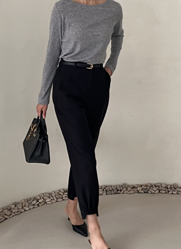 Layer  Elastic Pants Korea