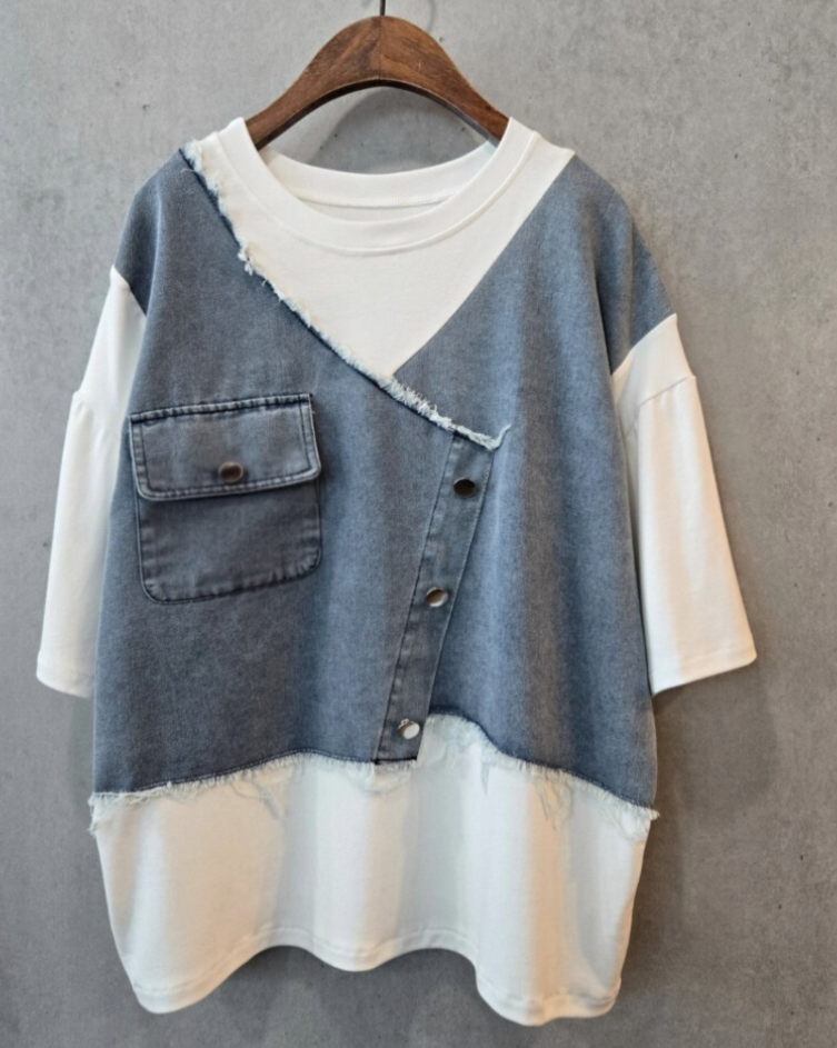 Cotton Rayon Denim Top Korea