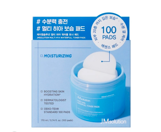 JM SOLUTION MULTI-HYA WATERFULL TONER PADS 100S