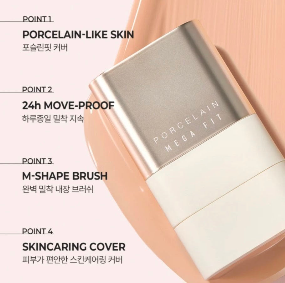 Mega Fit Stick Foundation Master Porcelain Korea
