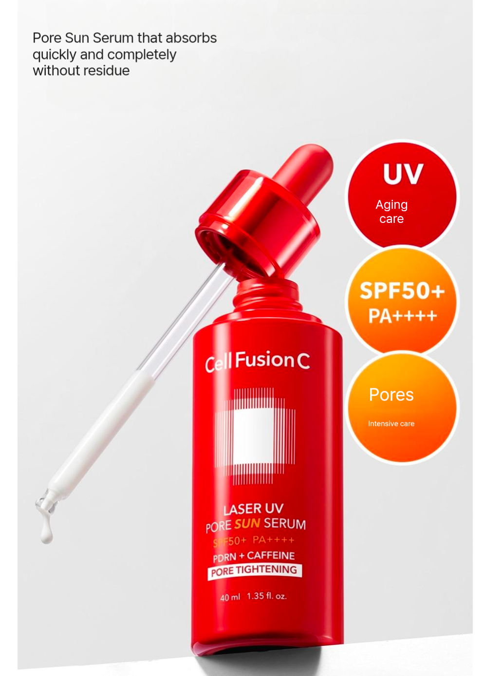 Cell Fusion C Laser UV Pore Sun Serum SPF 50+ PA++++ 40ml