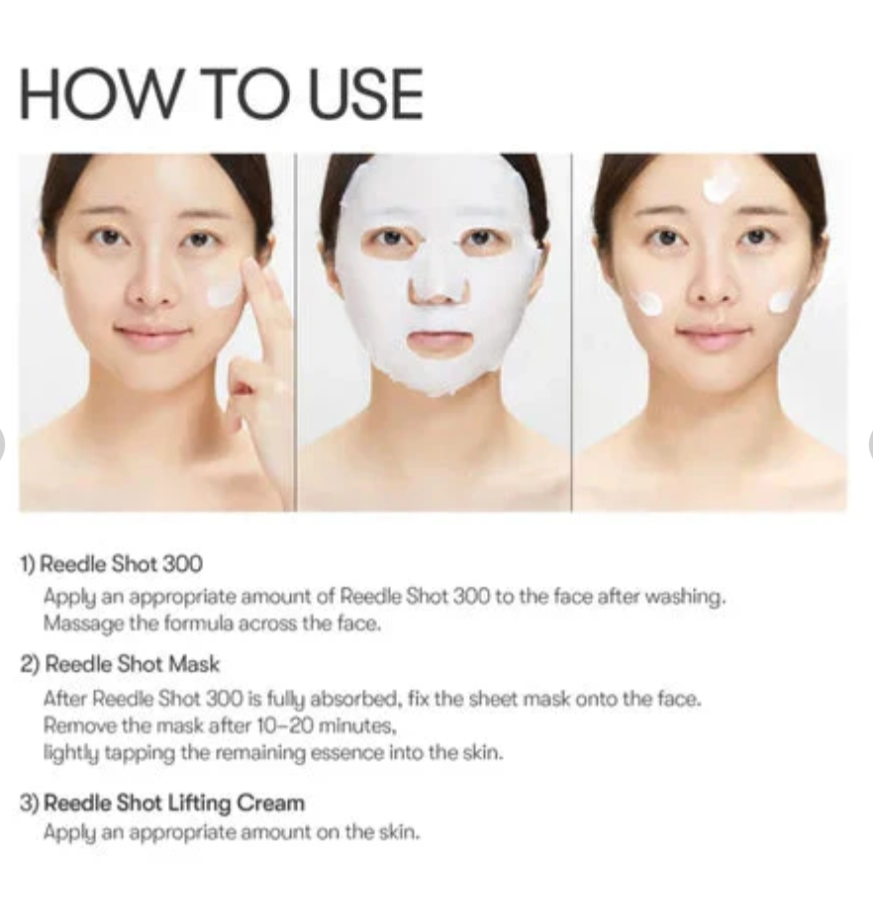 VT Reedle Shot All In One 3 Step Mask x 3pcs  Korea