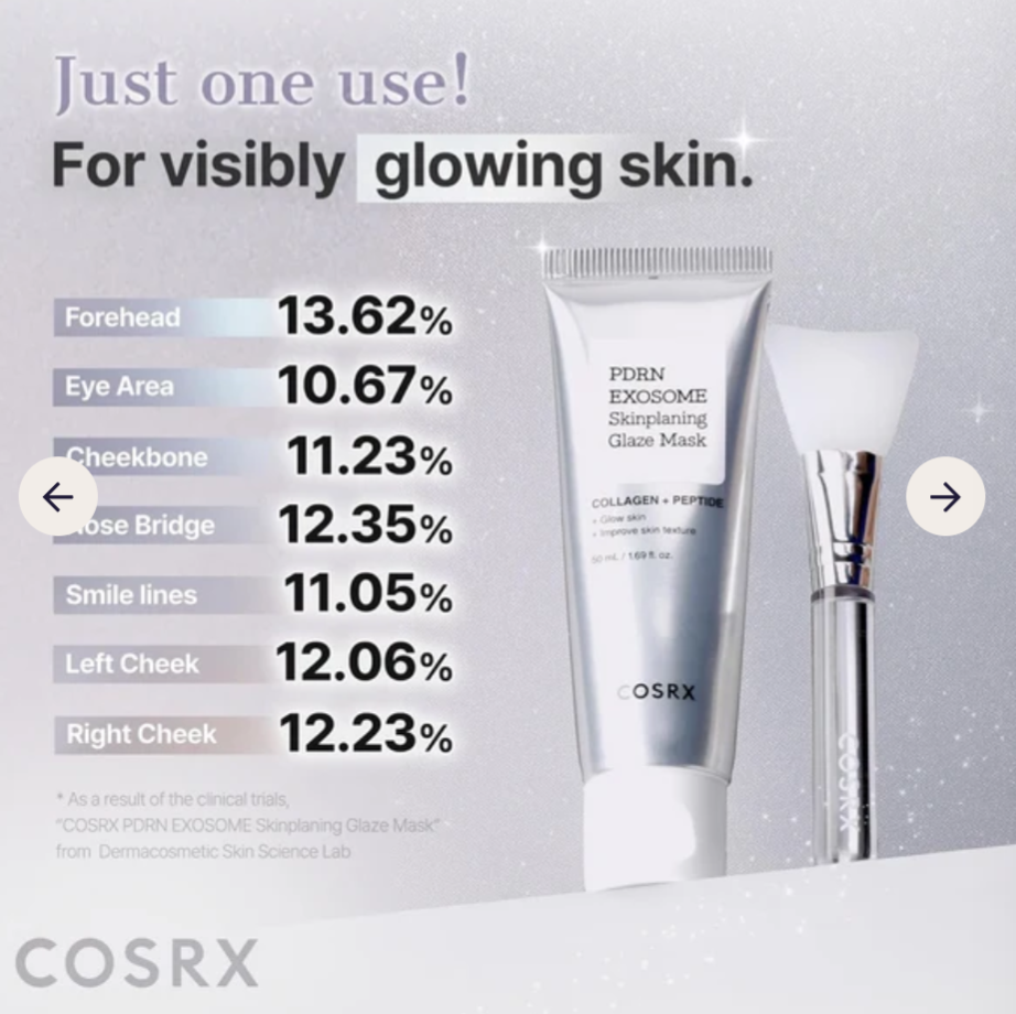 COSRX - PDRN Exosome Glaze Mask Korea