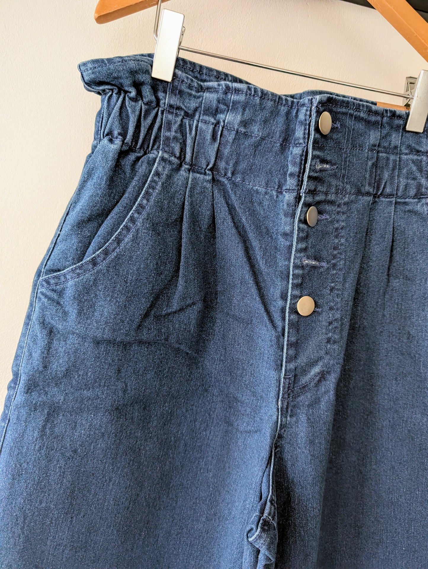 High Waisted Cropped Pants Korea