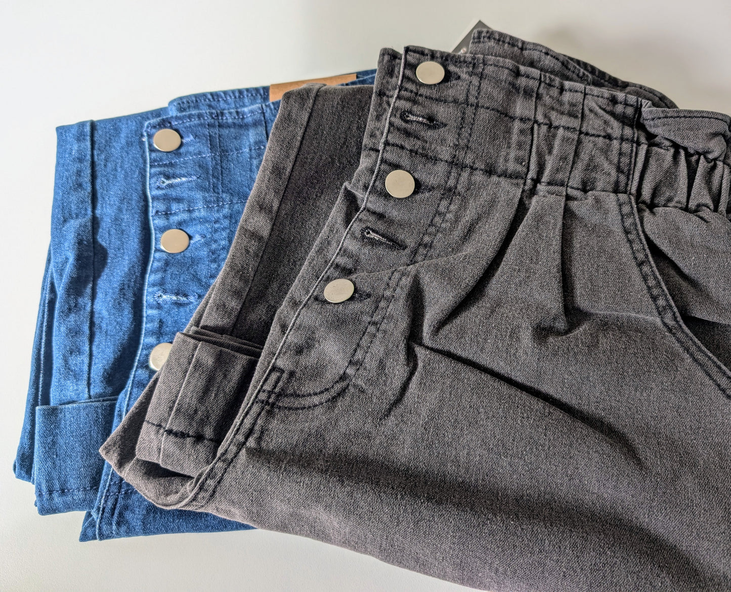 High Waisted Cropped Pants Korea