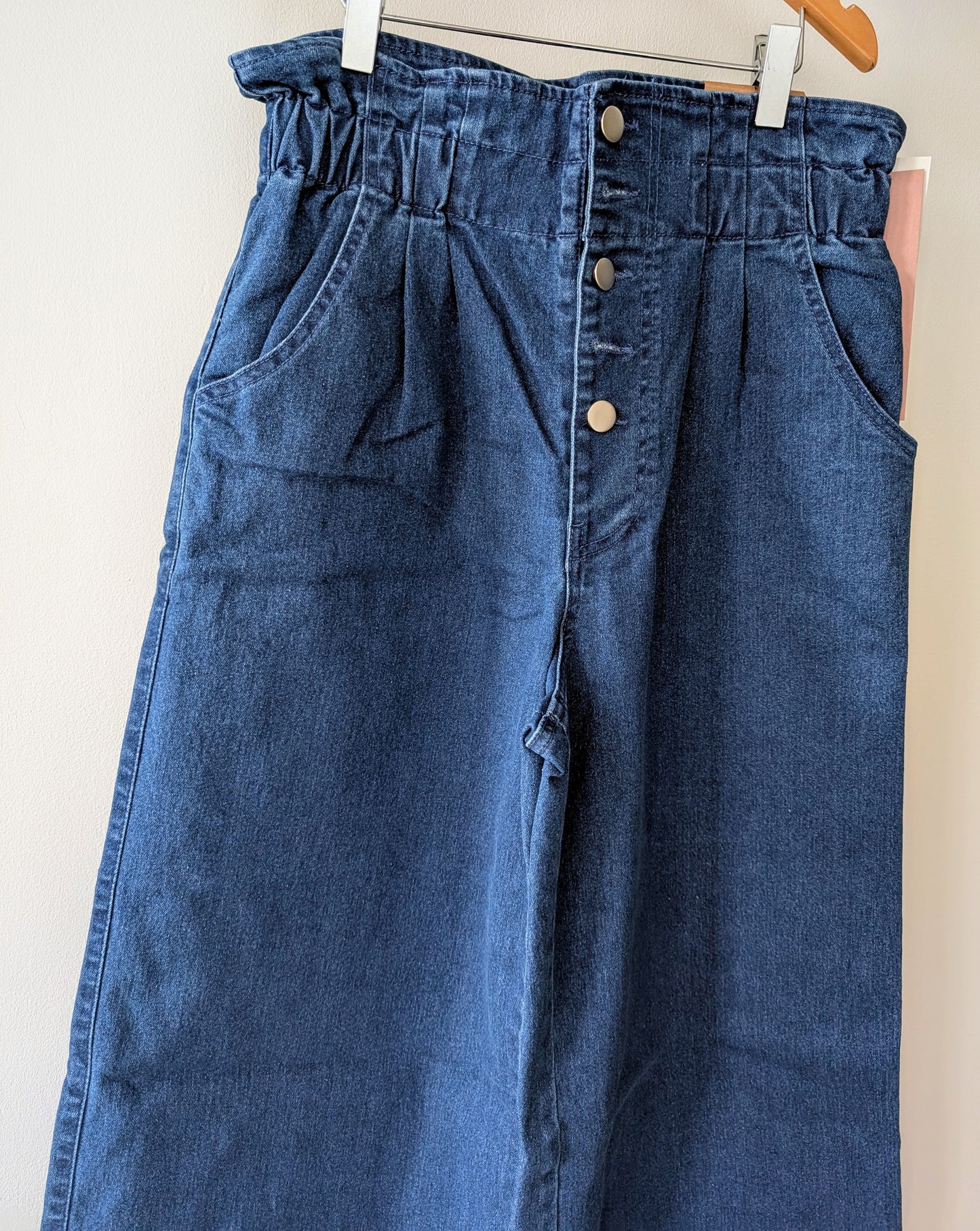 High Waisted Cropped Pants Korea