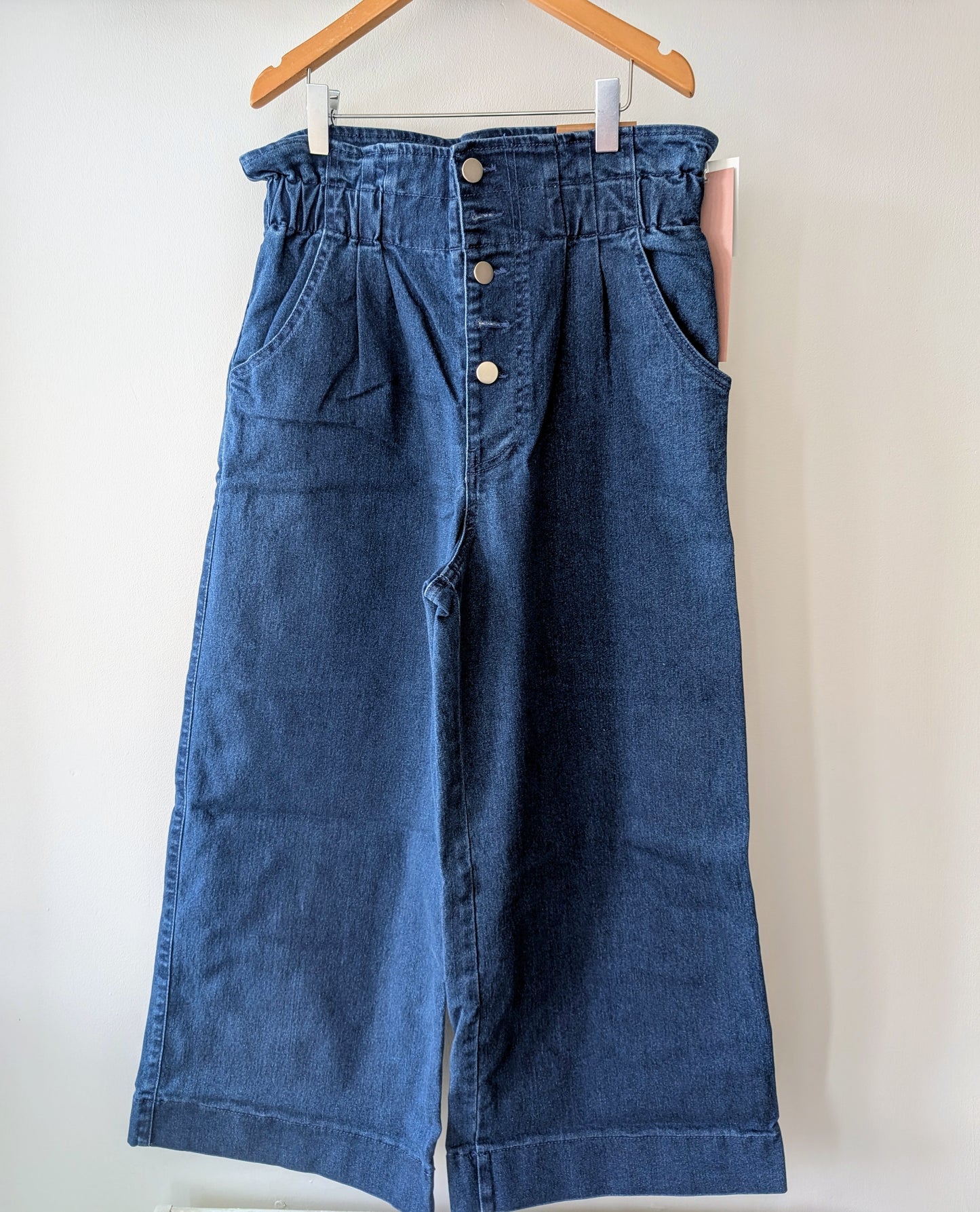 High Waisted Cropped Pants Korea