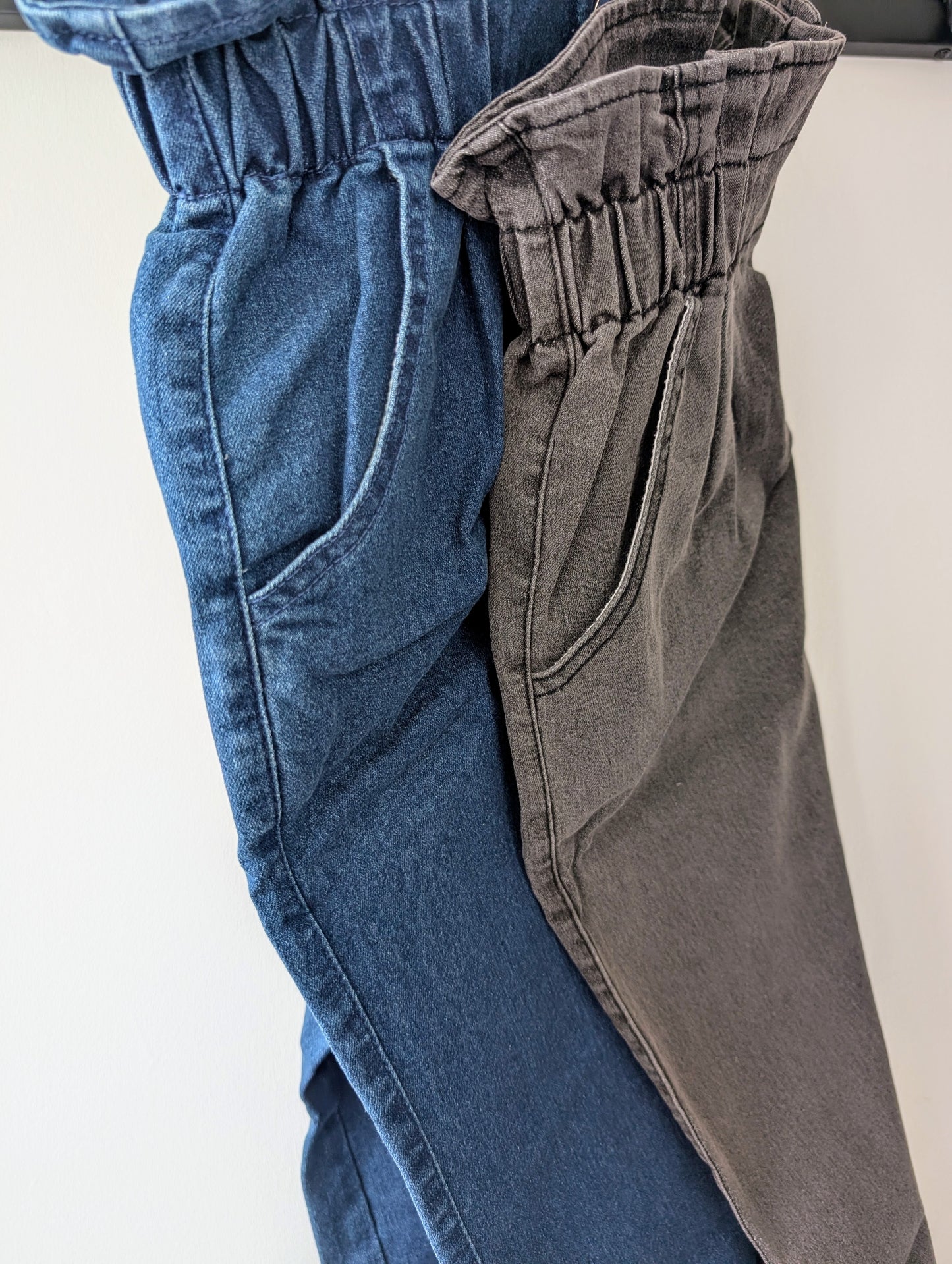 High Waisted Cropped Pants Korea
